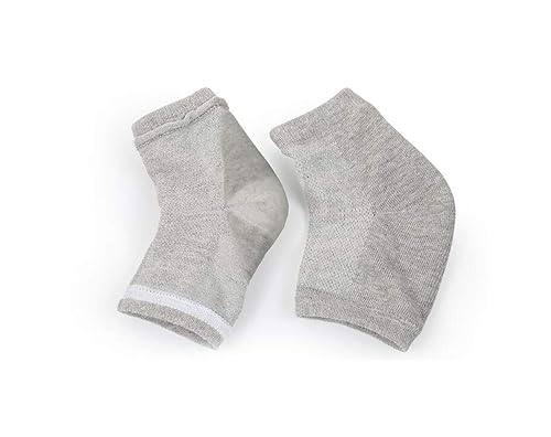Miniatura 2 de Snadulor - 3 pares de calcetines de gel hidratantes para tacones secos agrietados, calcetines de gel de spa, calcetines de punta abierta para