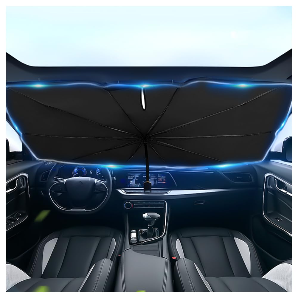 Photo 1 of [2026 Upgrade] Car Windshield Sun Shade,Foldable Car Shade Umbrella for Blocking Sunlight & Insulating Heat,Portable Windshield Cover Sun Shades Cars Accessories for Cars SUVs (L: 57.09"x33.46")