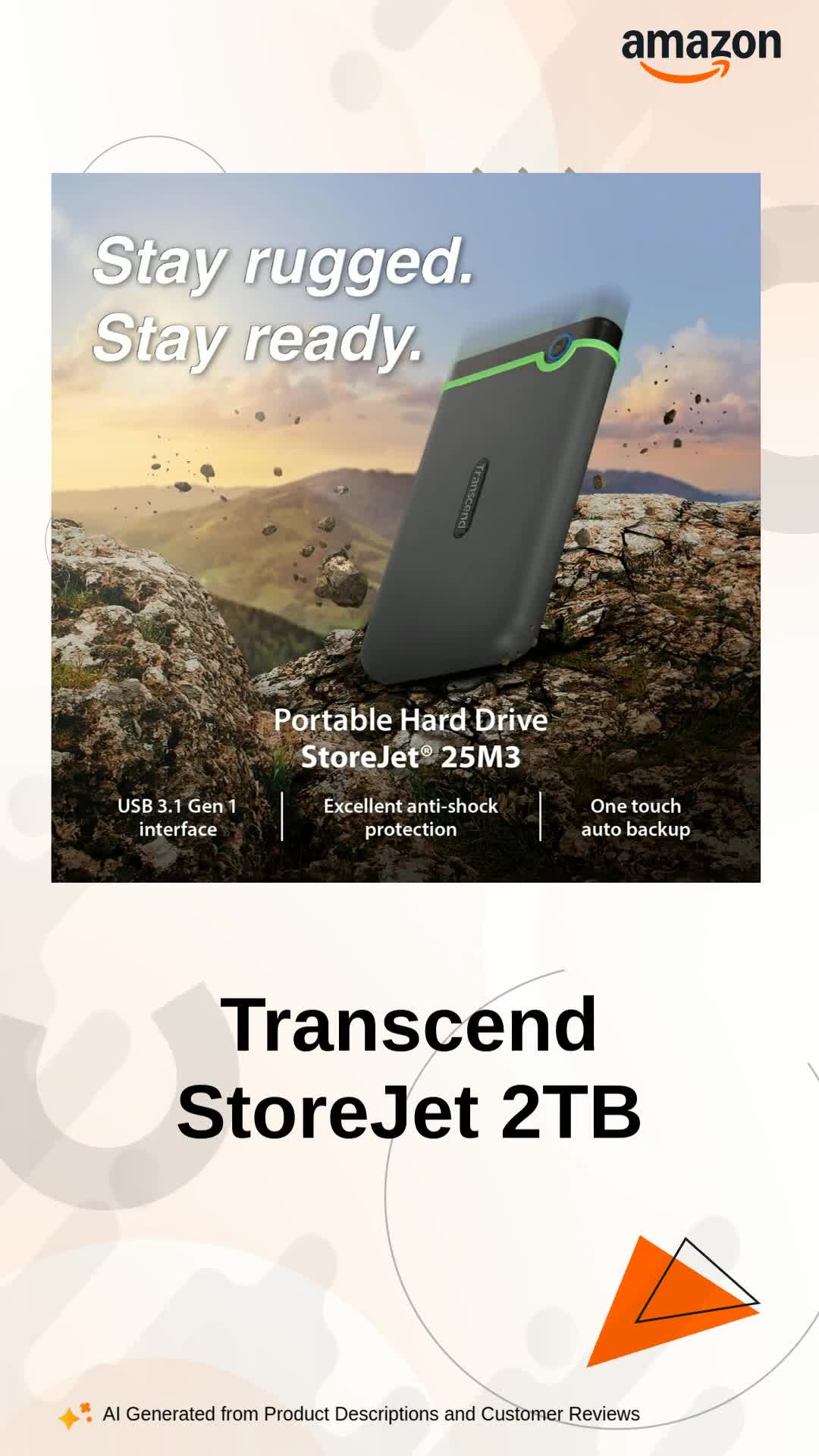 未使用Transcend StoreJet 25M3 2TB StoreJet 25M3 | Portable Hard Drives - Transcend Information, Inc.