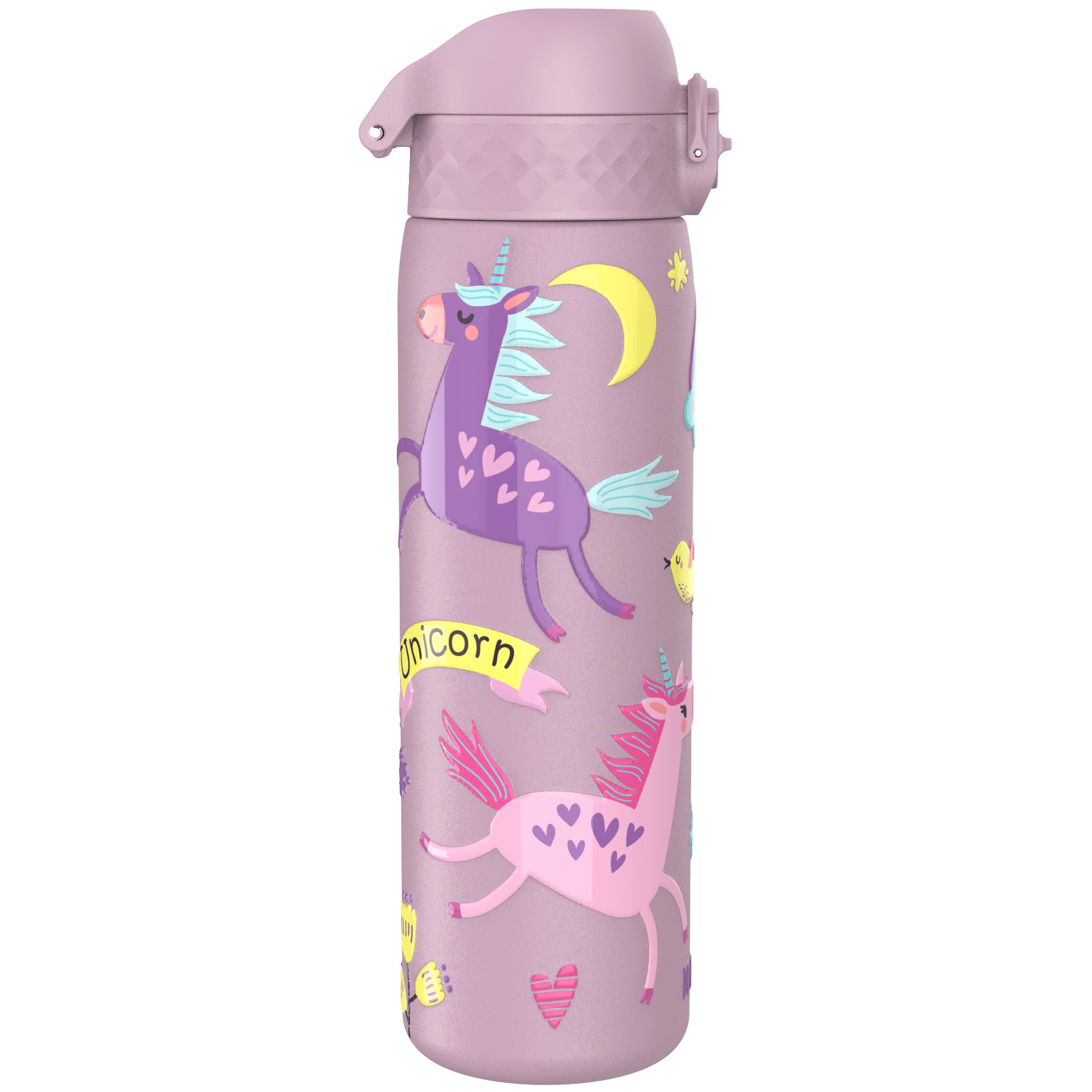 Ion8 Vacuum Insulated Steel Water Bottle, 500 ml/17 oz, Leak Proof, Easy to Open, Secure Lock, Dishwasher Safe - Image 4