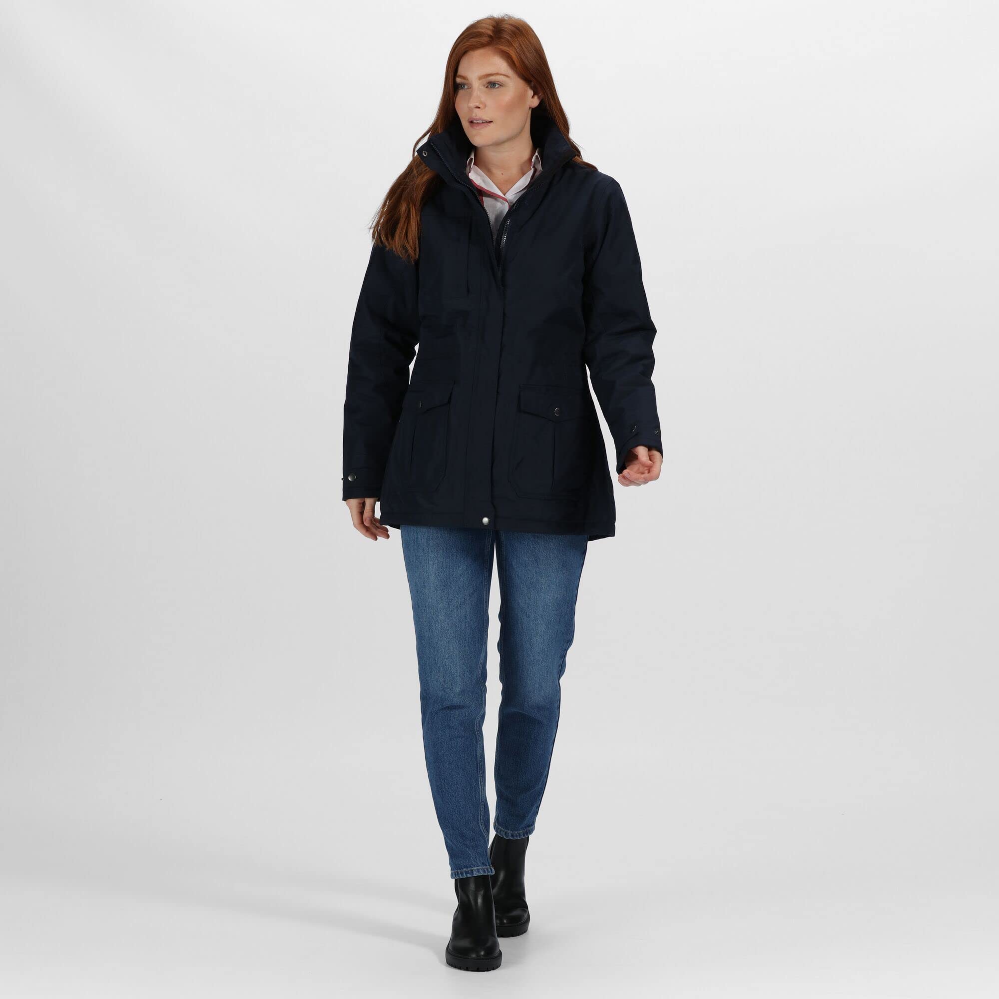 Regatta Professional Womens Darby Iii Waterproof Insulated Parka Jacket With Concealed Hood Giacca Donna