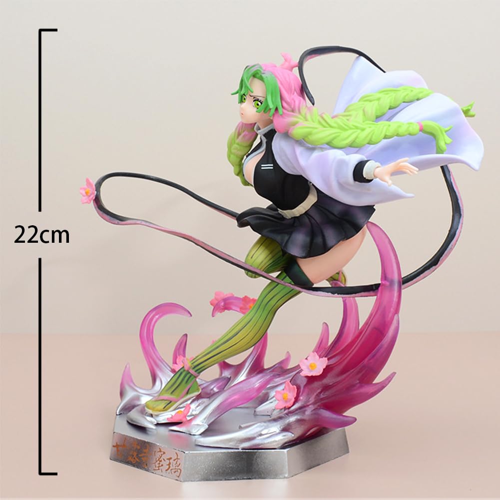 Jilijia Figura Kanroji Mitsuri De PVC – Modelo De 16 Cm De Demon Slayer, Coleccionable, Ideal Para Regalo Y Decoración