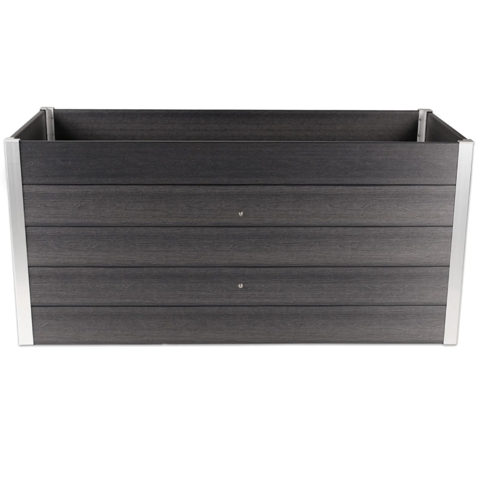 HORI WPC-Hochbeet Pflanzkasten Gemüsebeet Frühbeet Gartenbeet - 3 Größen verfügbar - Farbe: Anthrazit mit Holzoptik - Langlebig, wetterfest & pflegeleicht Größe: 160 x 70 x 75 cm