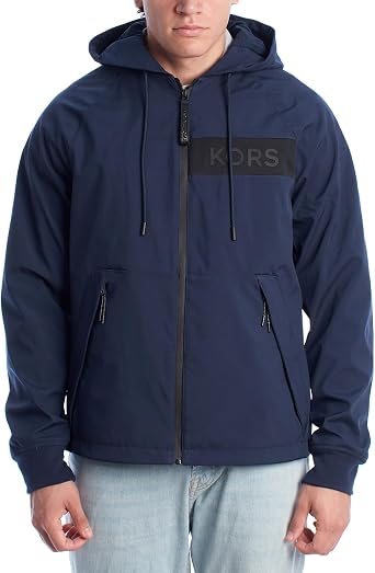 Michael Kors Men's Tigers Hooded Jacket Windbreaker MC25005