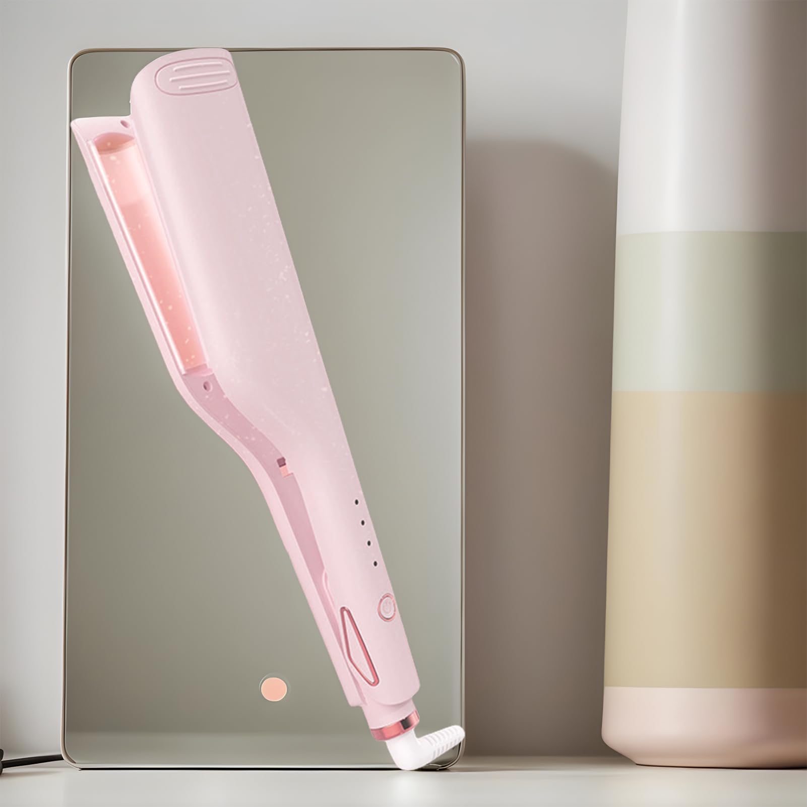 Crêpeur À Cheveux Pour Femmes, Outil de Coiffure pour Frisures et Crêpes, Chauffage Rapide Avec Température Réglable Pour Femme Amie Plage Salon Cosplay