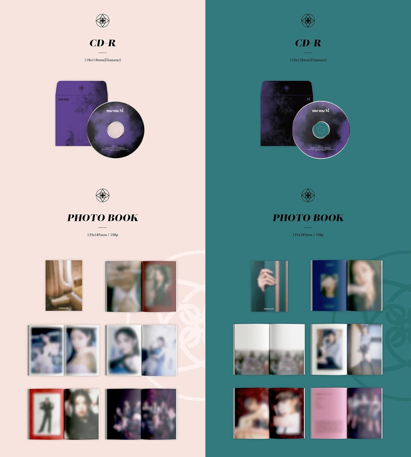PURPLE KISS - memeM (3rd Mini Album) (meme+M ver. SET, CD Only, No Poster)