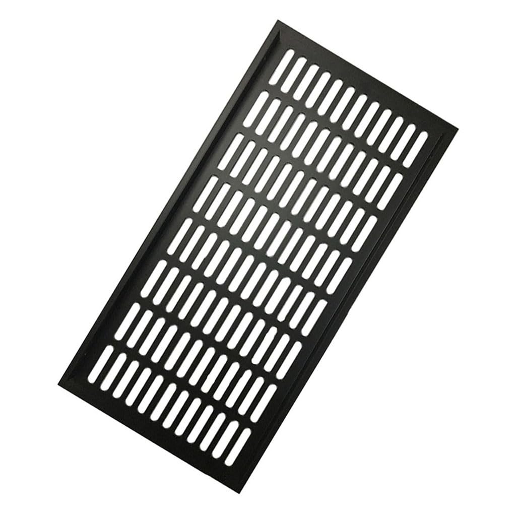 Tgdgfkias Black Vent Cover For Walls, Aluminum Alloy Air Vent Grille Cover Multicolor 200X(200-800) Mm For Cupboard Wardrobe Ventilation(,200X200mm)