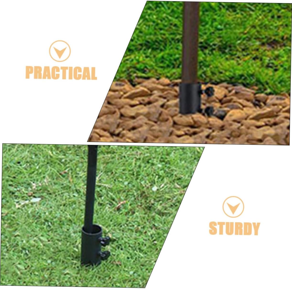 VICASKY 4pcs Metal Floor Nails Torch Stakes Stake Lights Outdoor Christmas Light