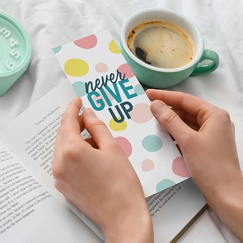 Miniatura 3 de Marcapáginas de agradecimiento moderno, juego de 24 marcapáginas motivacionales edificantes a granel, 2 x 6 pulgadas, papel brillante inspirador de