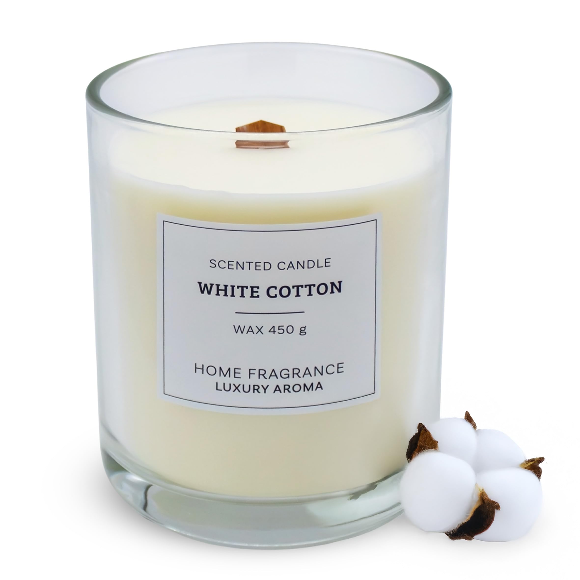 XL Duftkerze im Glas White Cotton Duft
