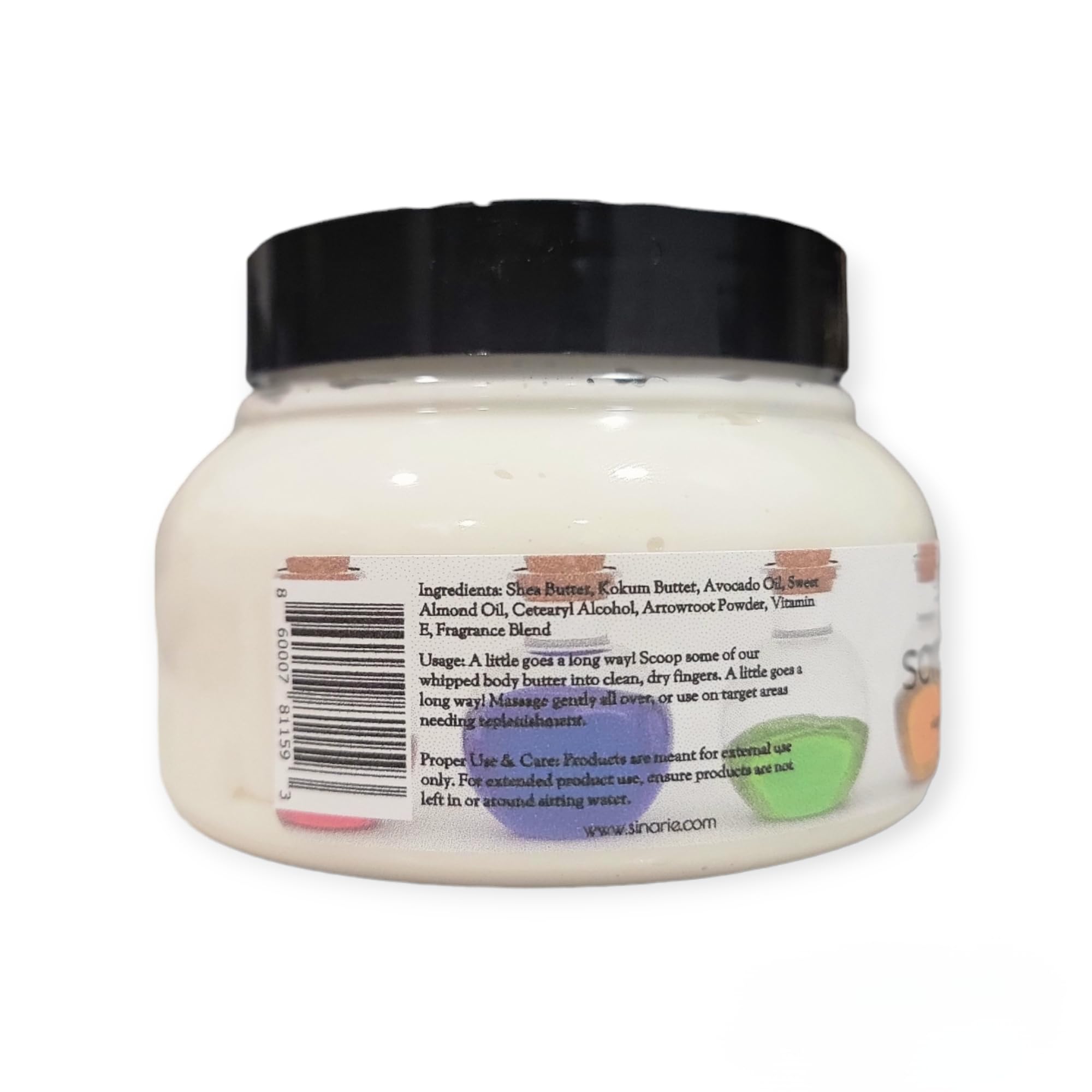Sinarie Sorceress Whipped Body Icing Butter (4 oz.), 1 count | Coconut Free | Body Butter | Skin Care | Natural Skincare | Moisturizer | Lotion Soaps & Skin Care