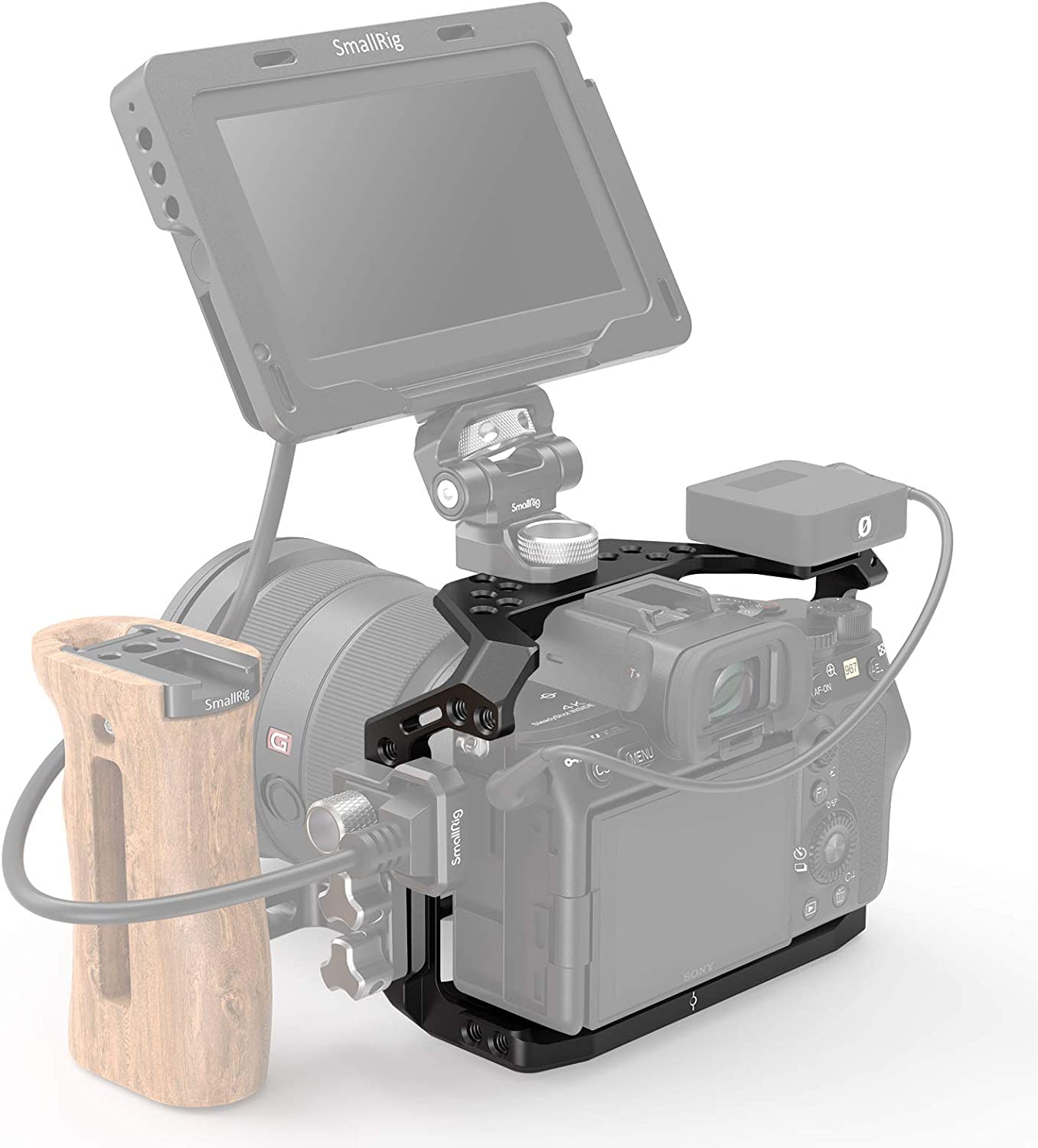 SMALLRIG A7SIII Cage Gabbia per Sony A7SIII con Pattino a Freddo Integrato e Fori Filettati - 2999