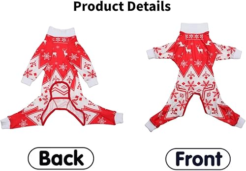 Miniatura 7 de Xqpetlihai Camisa de recuperación para heridas abdominales o enfermedades de la piel, body para perros para eliminar alergias, antilamidas, traje de