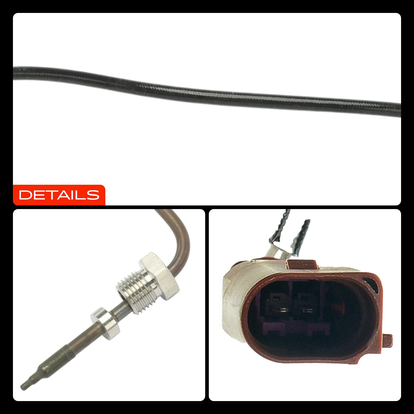 Abgastemperatursensor Vor Rußpartikelfilter für T.i.g.u.a.n 5N I4 2.0L Diesel 2007-2018 03L 906 088 C