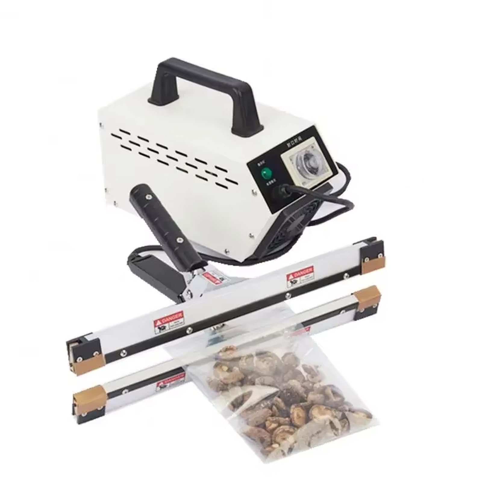 Sellador térmico de mano para poliéster, papel de aluminio, bolsas de papel kraft, calentamiento de temperatura constante de doble cara, sellado rápido, fácil de usar, para almacenamiento de alimentos
