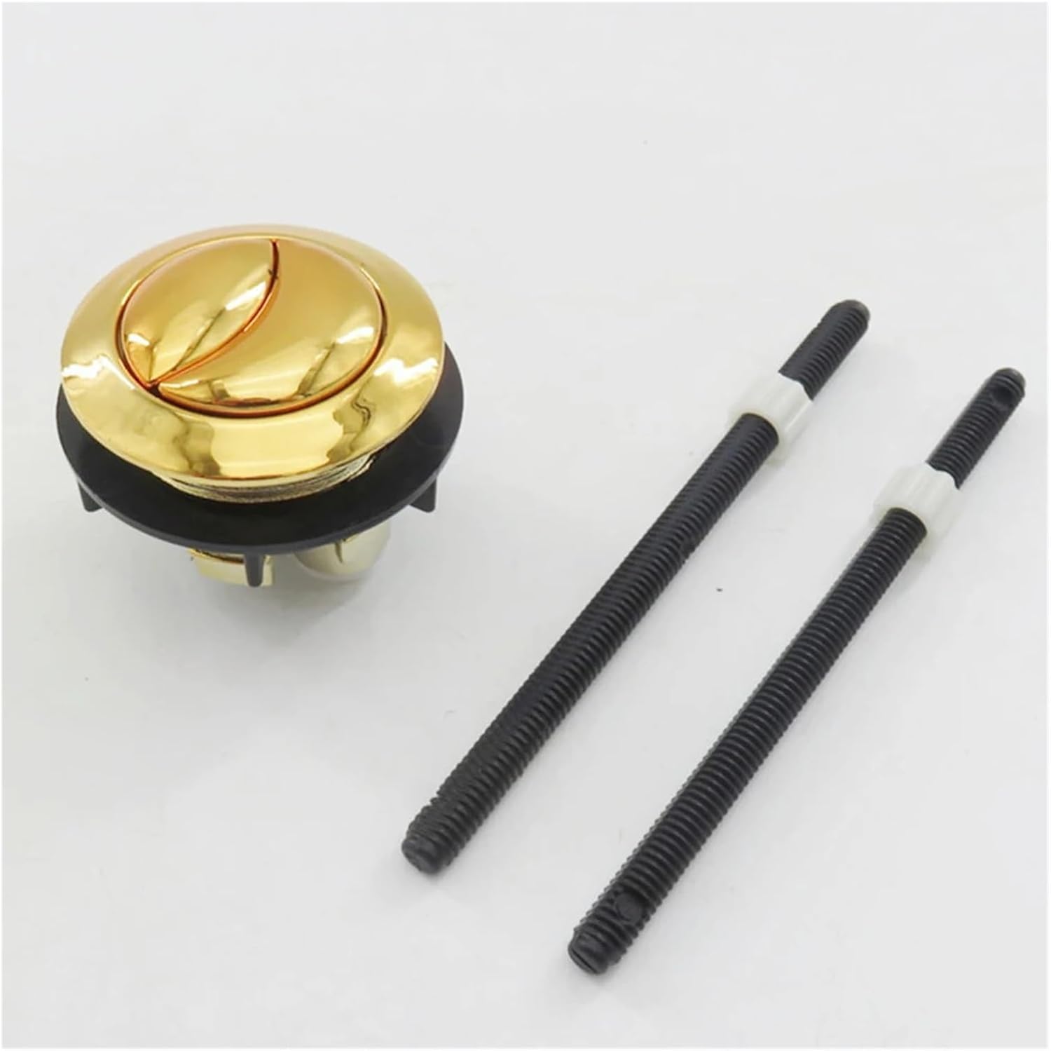 Toilet cistern flush parts toilet repair kit, Toilet fill valve,toilet flush button,38mm Toilet Button Gold for Mechanical Top Flush Valve Dual Flush for Water Tanks Double-Bath Toilets Home Tool Part