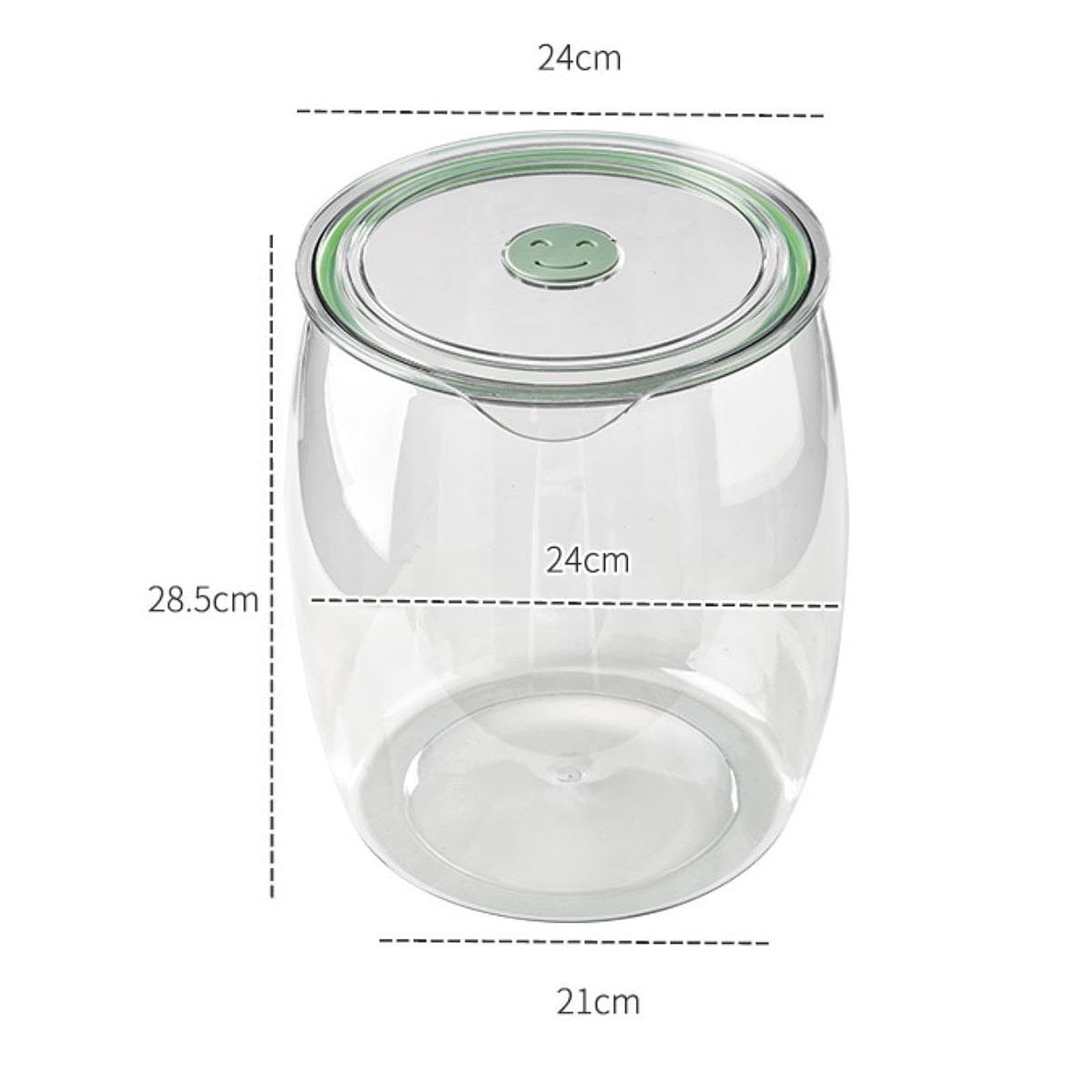 Vorratsglas Aufbewahrungsglas Lebensmittelbehälter Luftdichte Dose mit Silikonverschluss Aus Robustem PET Material für Aufbewahrung von Snacks Süßware, 20l