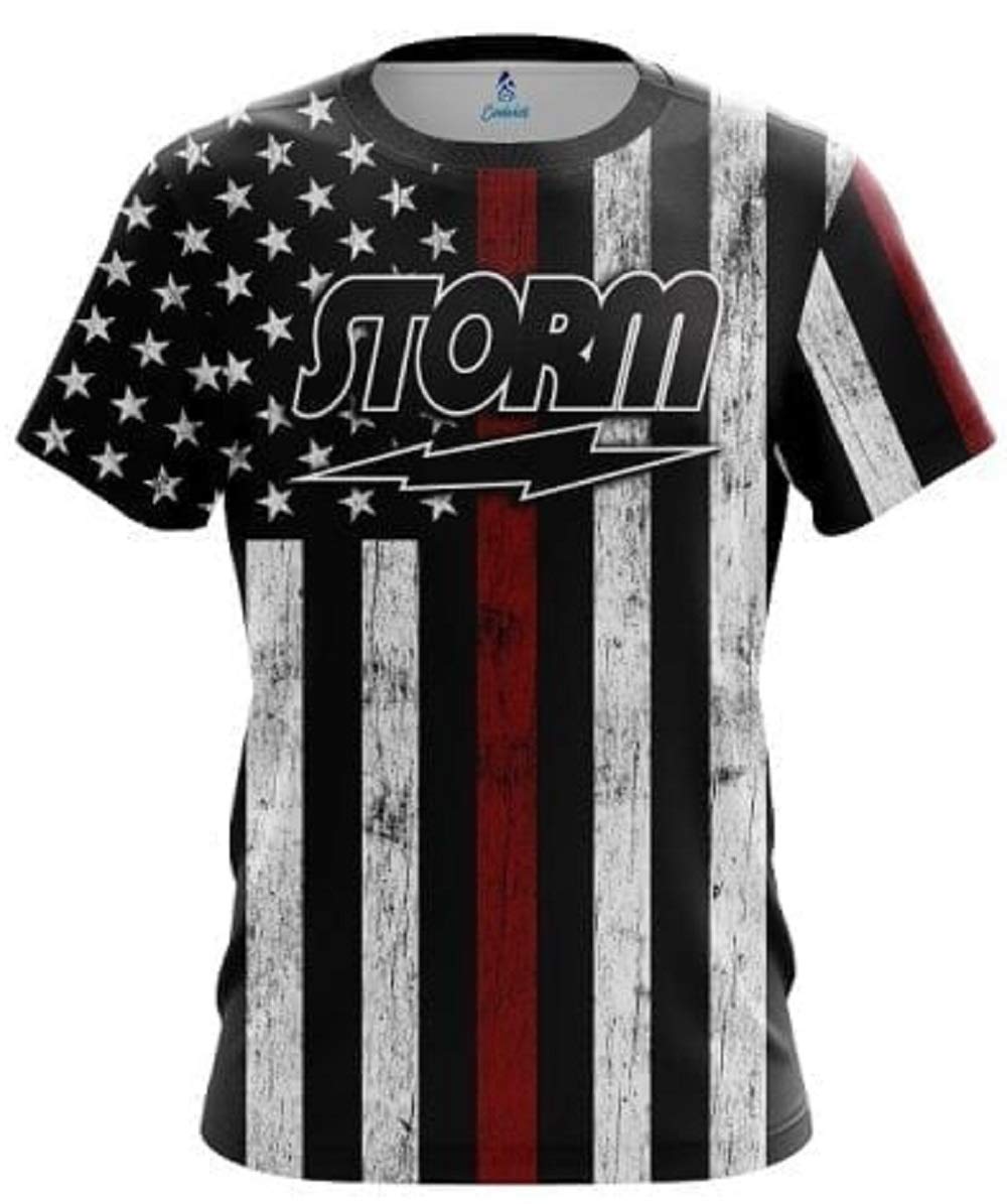 CoolWick Storm Red Line Bowling Jersey
