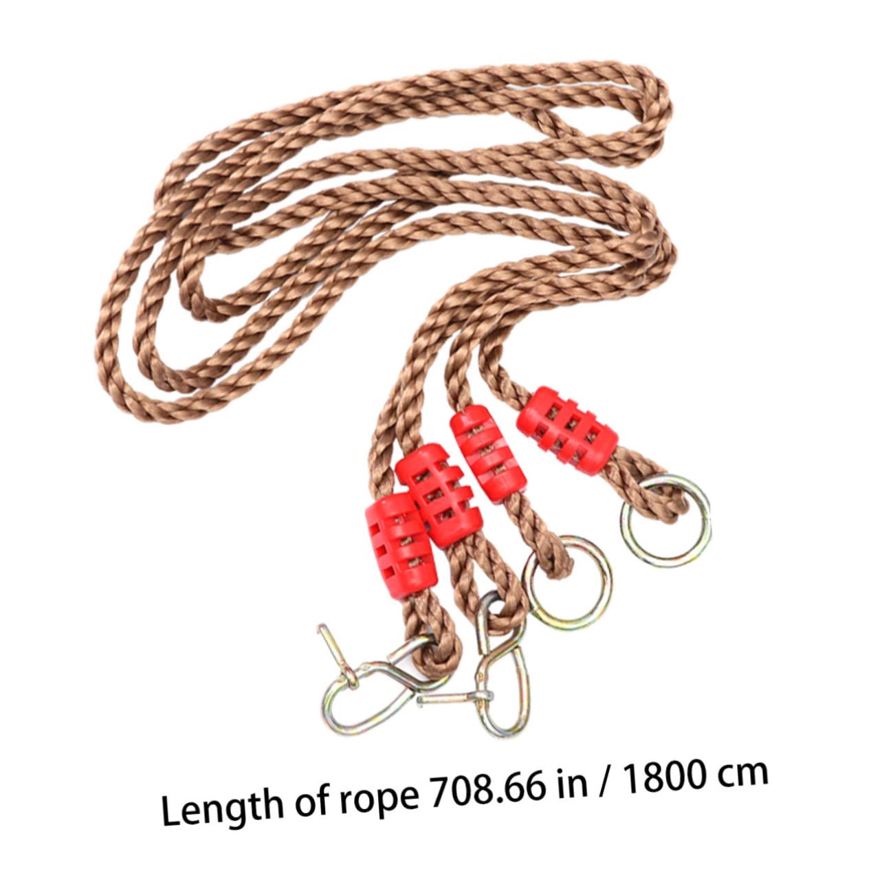 JOINPAYA Adjustable Pe Swing Ropes Load Bearing for Tree Beam Swing Durable Material Great Playground Accessory for Adults