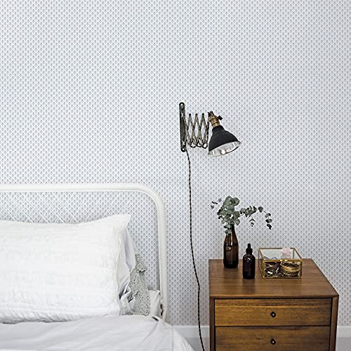 Galerie G78514 Secret Garden Secret Scallop Wallpaper, Blue/Navy, 10m x 53cm - Image 2