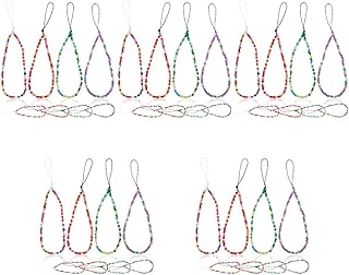 Hemobllo 40 Peças De Corrente Para Celular Alça De Corda Para Celular Corda Pendurada Para Telefone Corda Pendurada Para Celular Alça Para Celular Corda Pendurada Corda De Resina Redonda