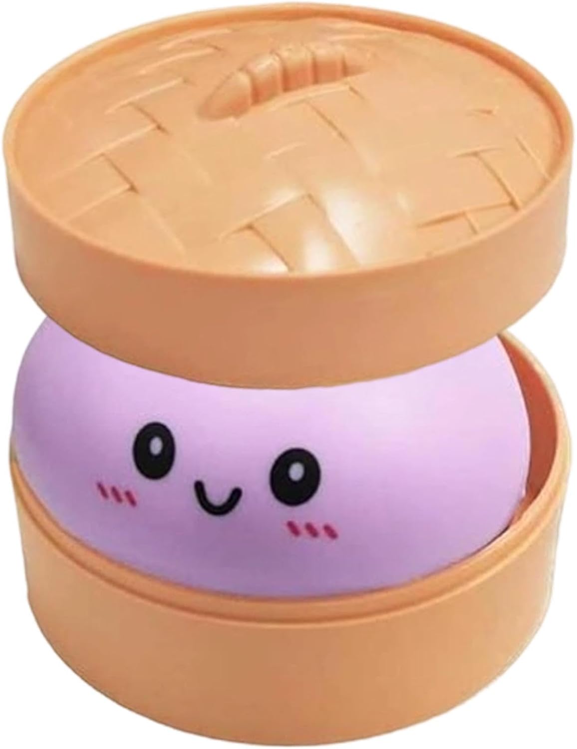 Squishy Dumpling Toy, Glitter Squishy Cute Bun Shaped, Fidget Toy With Steamer Box, Sensory Dumpling Squeeze Toys, Pressure Stress Relief Ball For Kids Adults Home Office Study Travel Party Favors