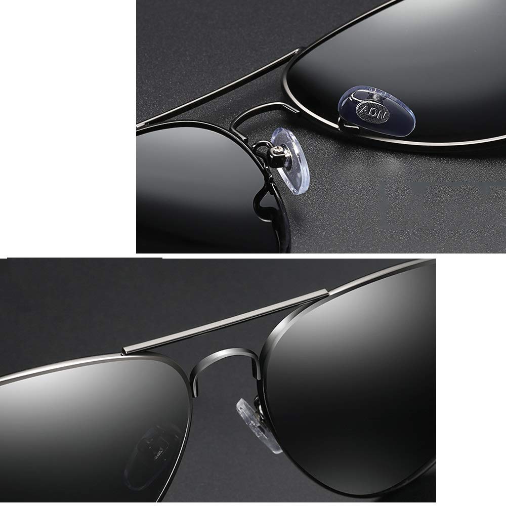 Farbwechselnde Polarisierte Sonnenbrille, Fahrerbrillen Für Männer Tag Und Nacht (Farbe : Schwarz)