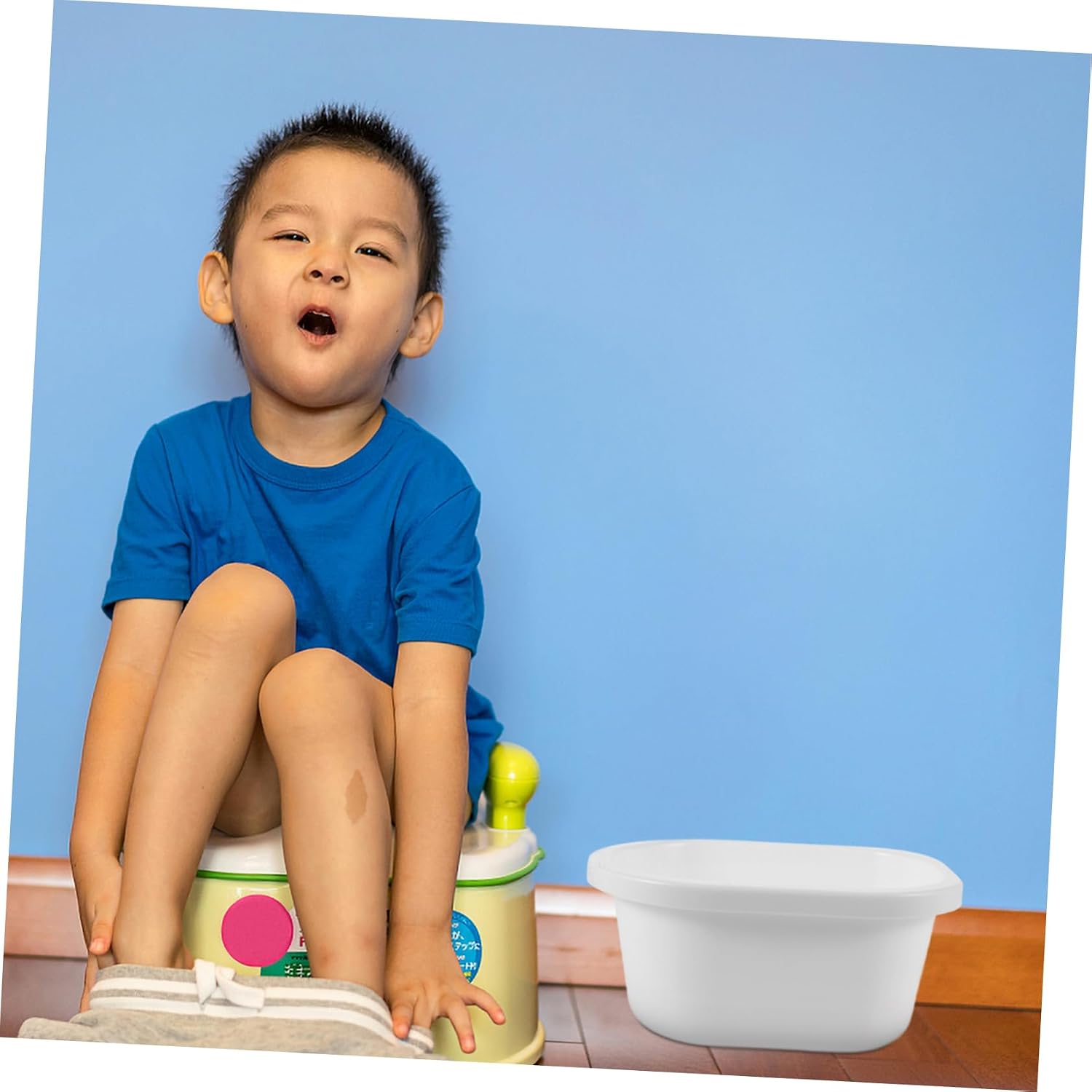 Potty Training Seat for Boys Portable Toilet Seat Attachment Compatible with Oval Toilets Durable PU Material Step Ladder for Easy Use