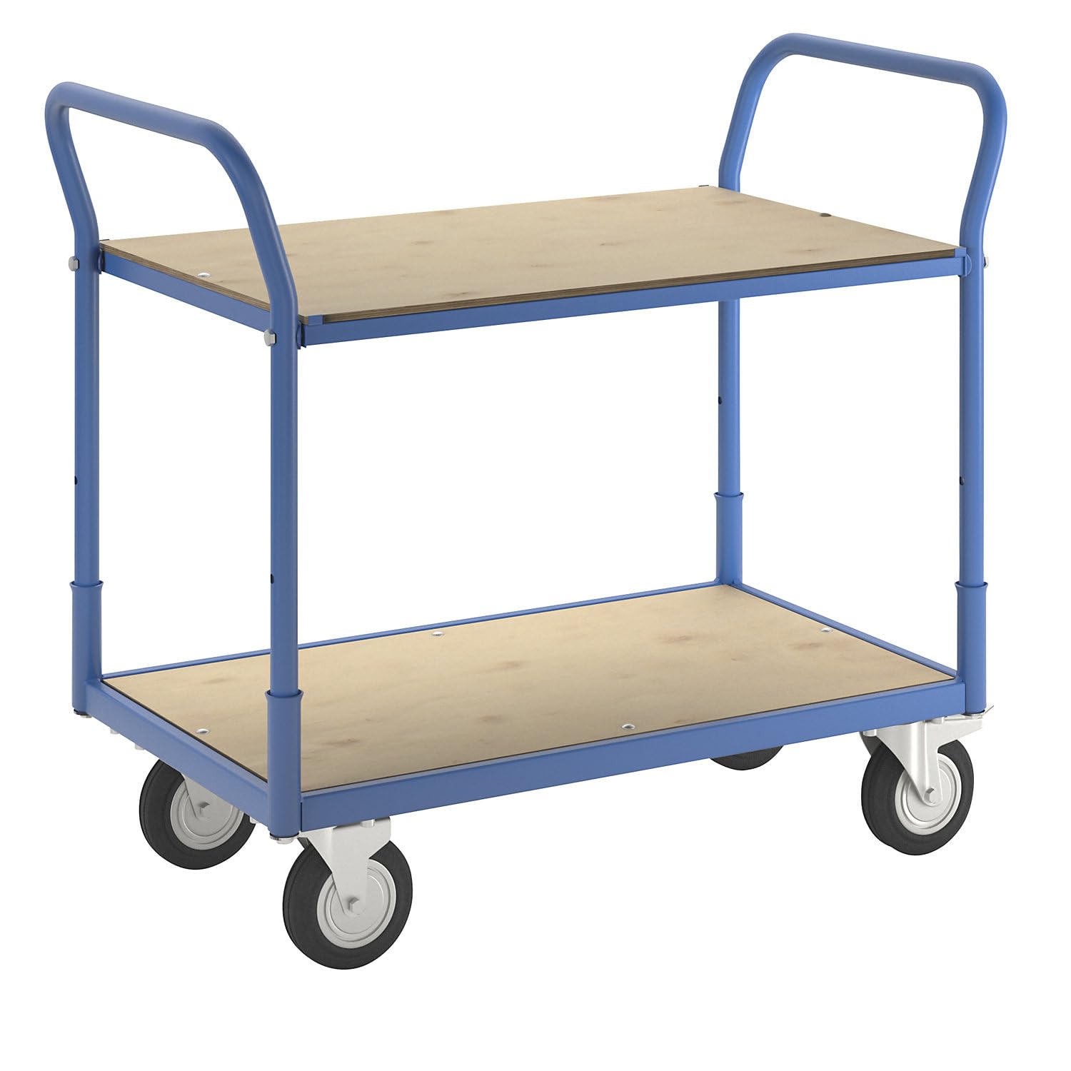 eurokraft | Tischwagen Flex | Tragfähigkeit 200 kg | 2 Etagen
