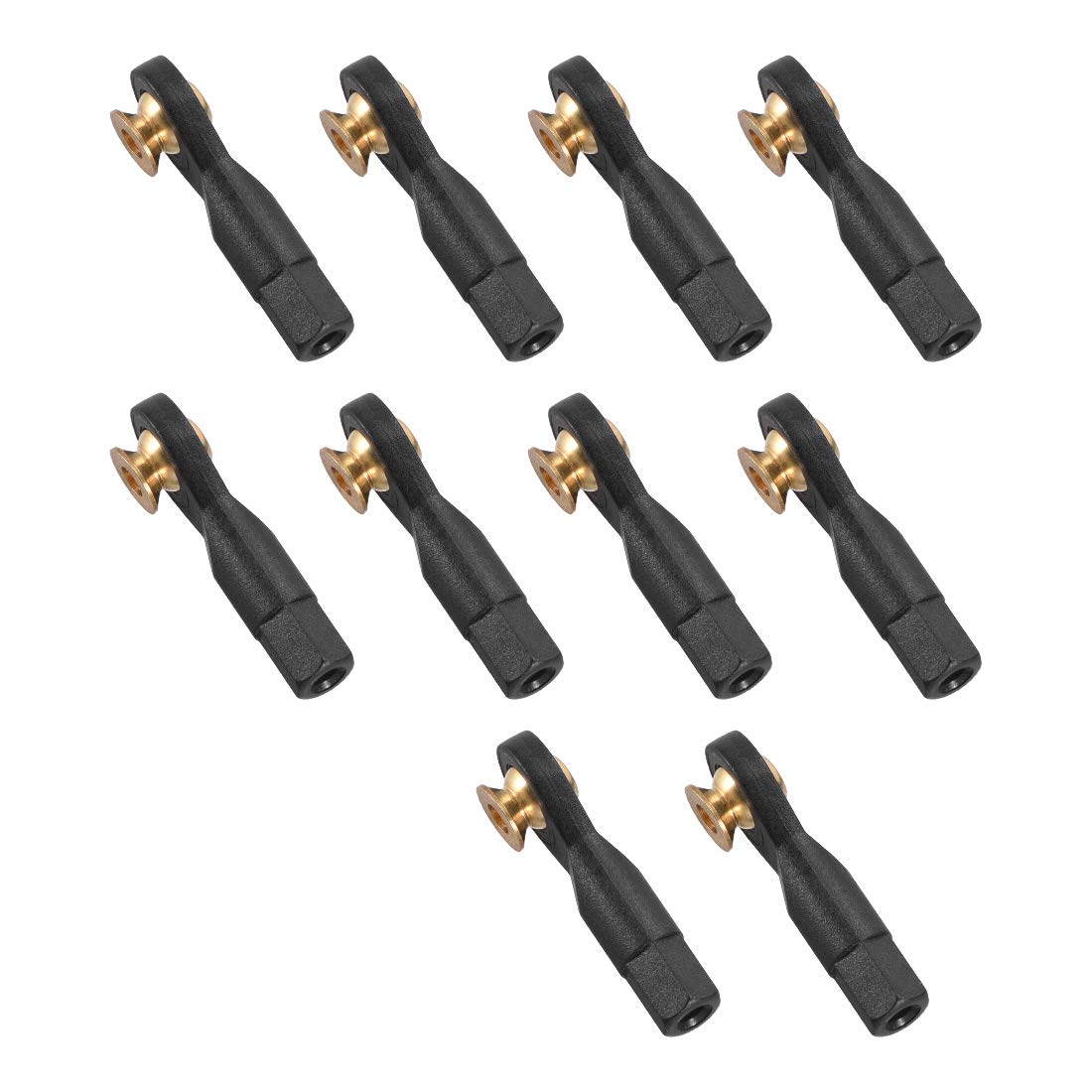 uxcell 10Pcs M3 3.0xL29mm Lever Steering Linkage Tie Rod End Ball Head End without Screws and Nut for RC Robot
