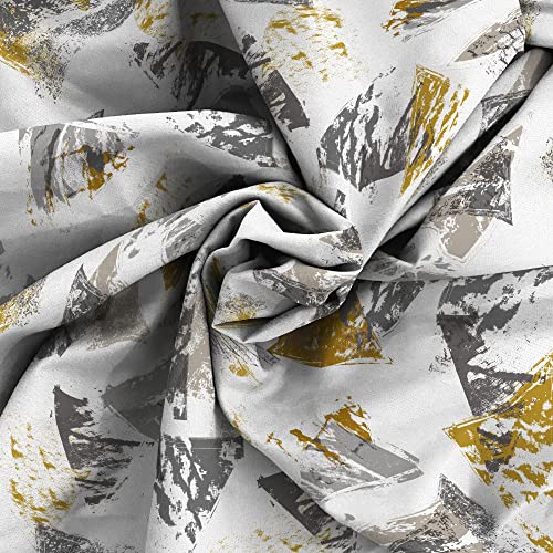 Italian Bed Linen MB Home Italy “Fashion” Duvet Cover Set, Urban Giallo, Double - Image 4