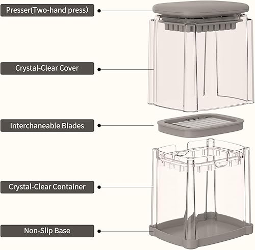Miniatura 2 de Solucky - Cortador de papas fritas y cebollas, cortador profesional de verduras de estilo casero, ideal para papas, zanahorias, pepinos, calabacín