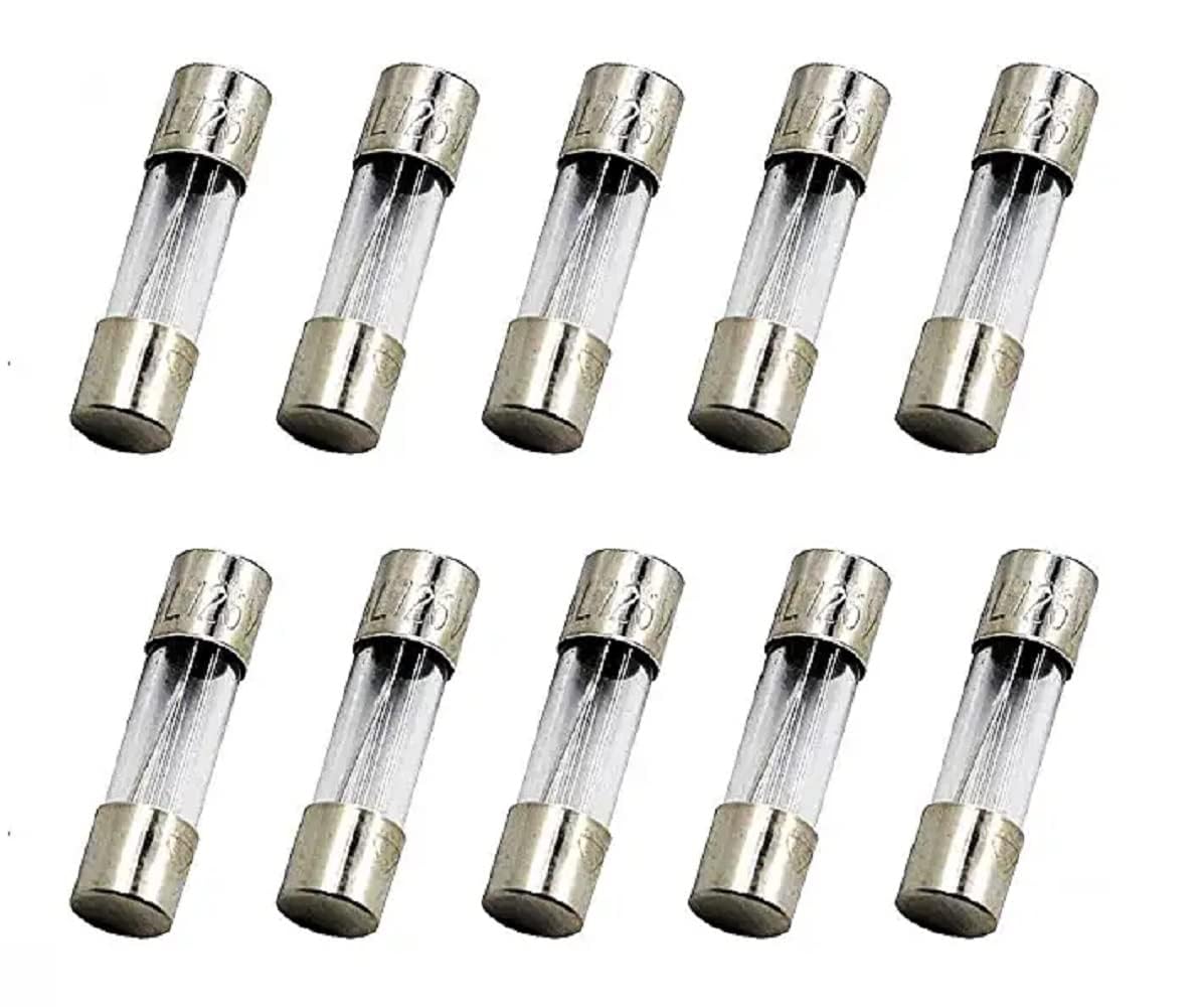 FAST BLOW 5X20mm GLASS FUSE - 10A (PACK OF 10) INVERTER ETC.