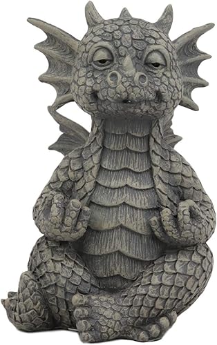 Ebros - Estatua de poder de fuerza de Qi interior de 5 pulgadas de alto, acabado de resina de imitación de piedra de fantasía, Calabozos y dragones