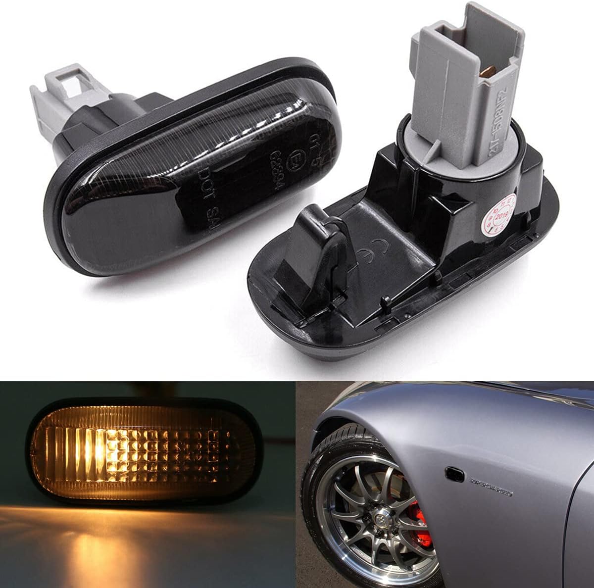 NSLUMO JDM Side Marker Lights for Honda S2000 AP1 AP2 S2K