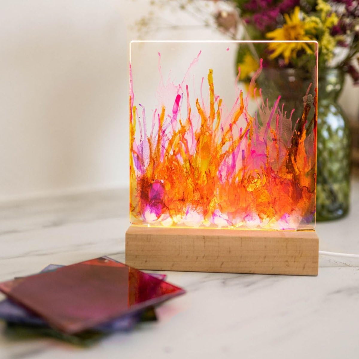 Adults & Crafts LED Light Frame Alcohol Ink Kit