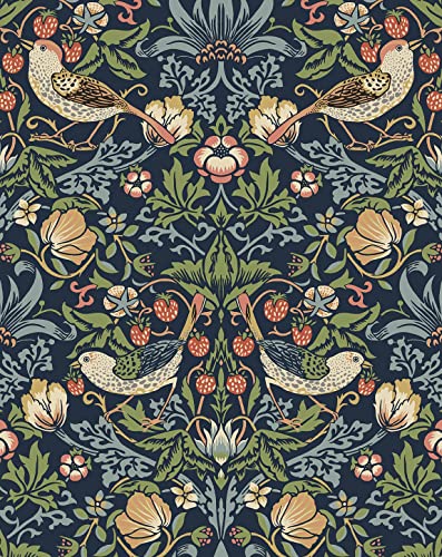 NextWall Aves Garden Peel and Stick Wallpaper (Midnight Blue)