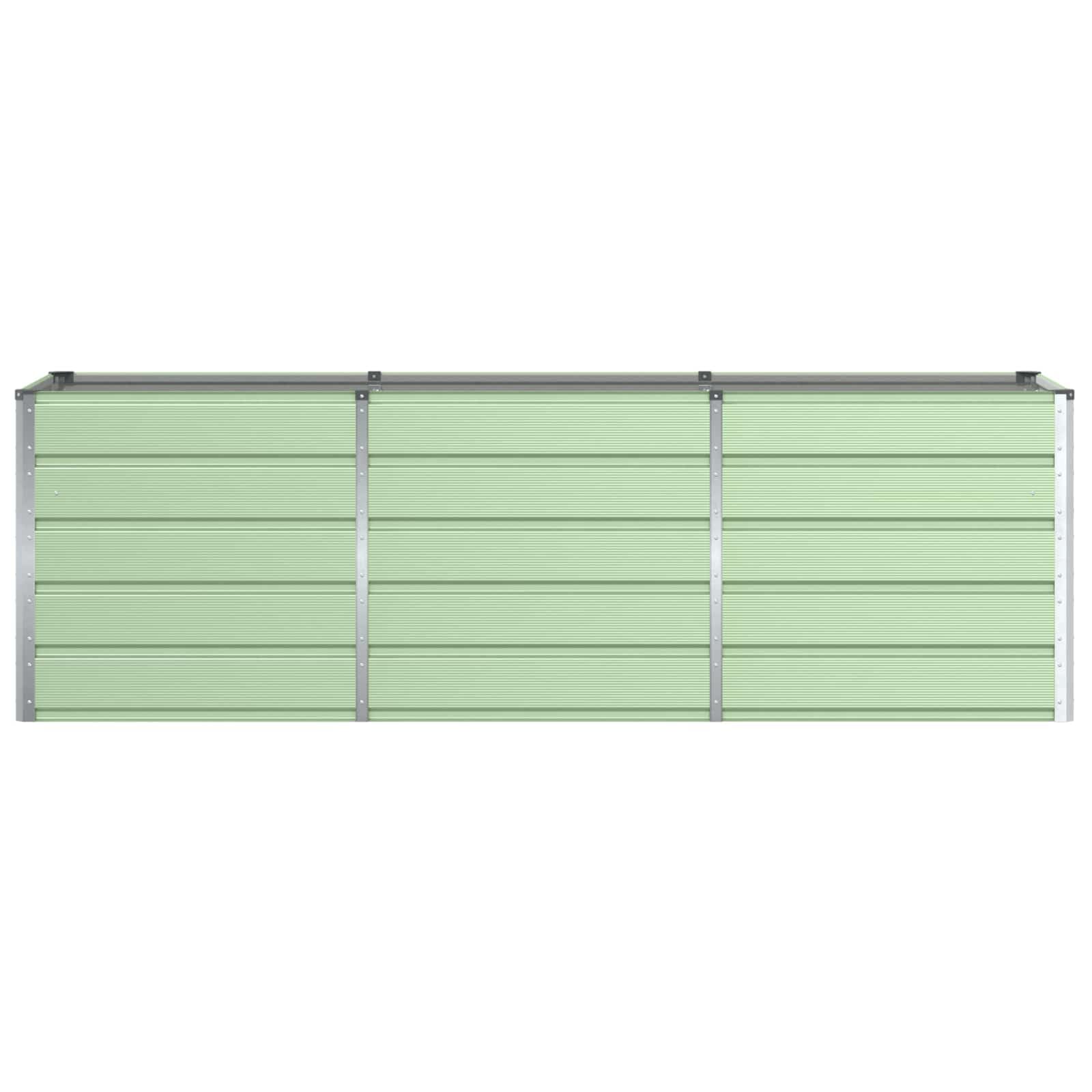 Pflanzkübel Grün aus Stahl, 240 x 80 x 75 cm, frostfest und robust, vielseitig für Garten, Balkon, Terrasse und Indoor, mit Drainage und Bewässerung für optimale Pflanzenpflege