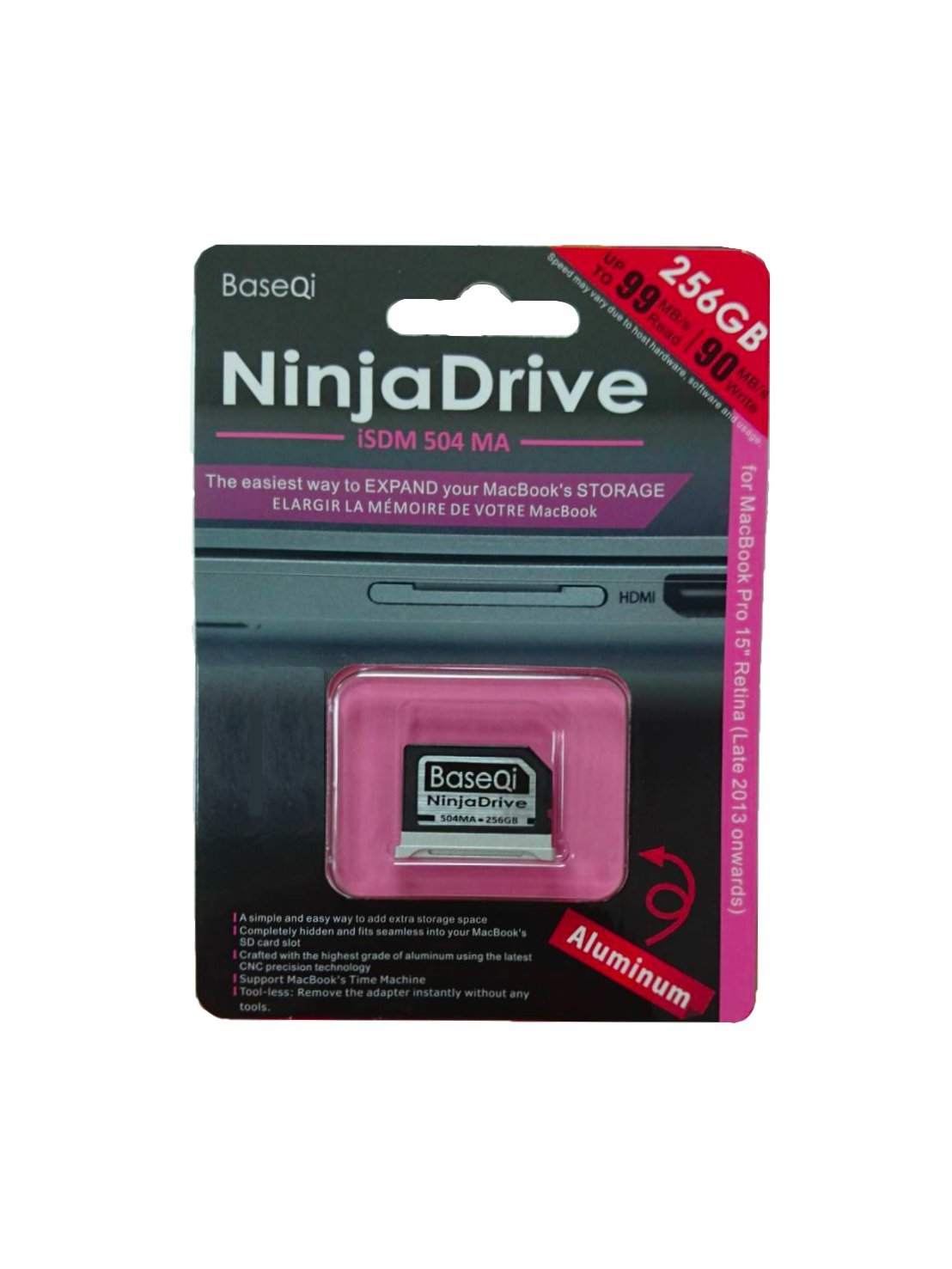 Amazon | BaseQi NinjaDrive 高精度 アルミニウム製 Macbook Pro専用
