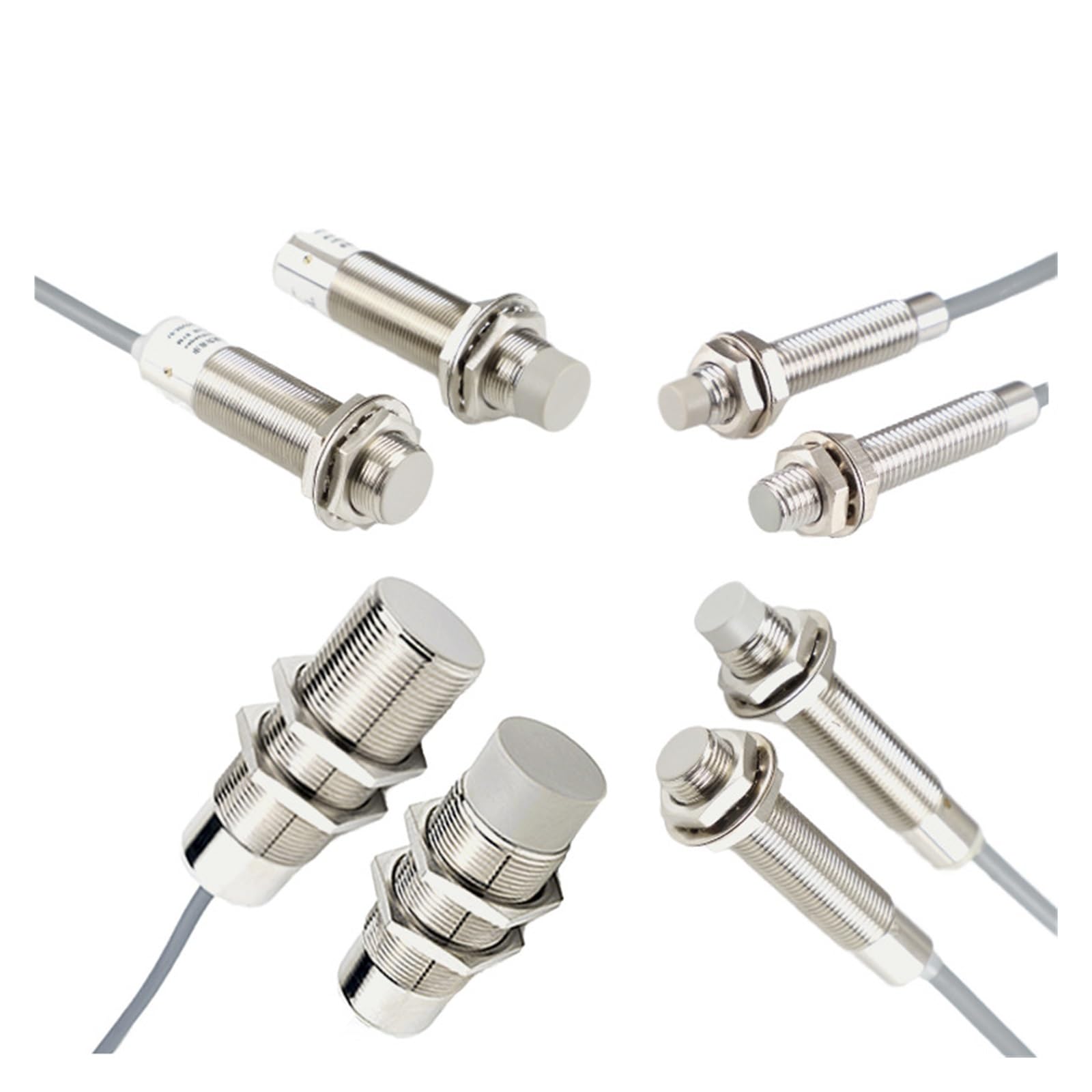 TYBOPHQJ Enhanced Sensing Capability NPN and PNP Output Innovative capacitive Proximity Sensor(M12 flush PNP NO 3mm)