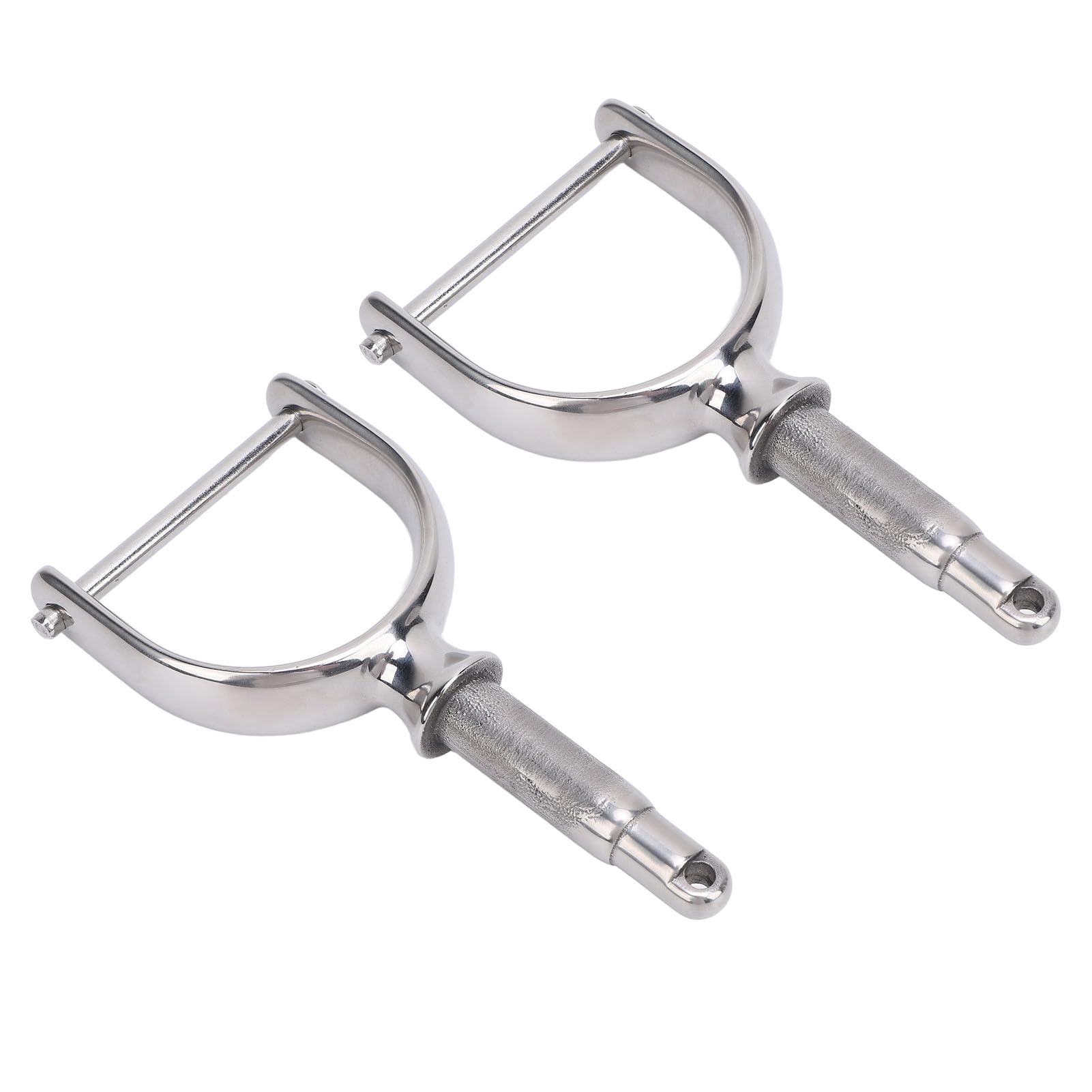 2PCS 1/2 Inch Oarlocks Polished Stainless Steel Side Mount Rowlocks for Small Boats Canoe Kayak Dinghy