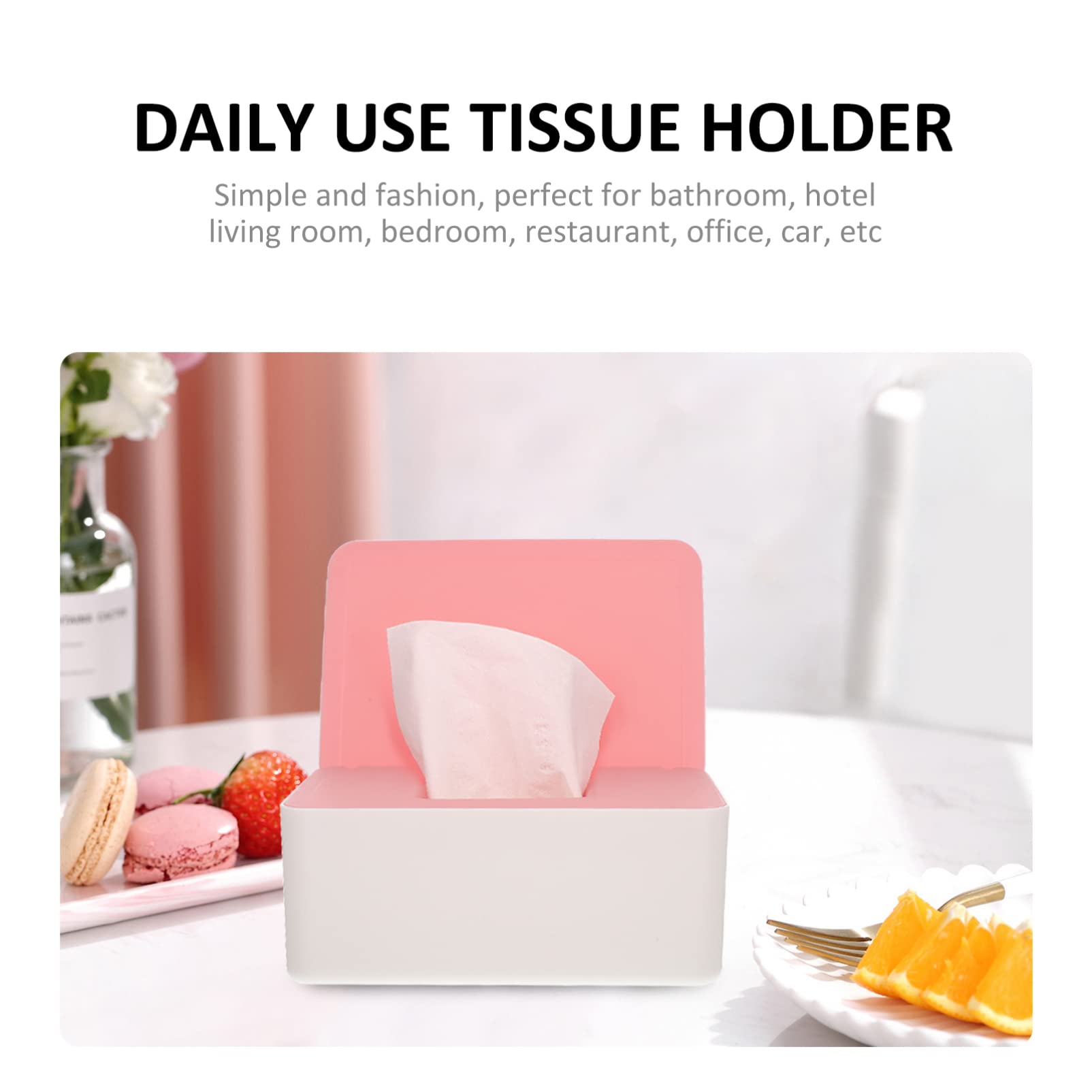 BEBEMOKO Wipe Box Wipes Compact Tissue Holder Daily Use Napkin Case Desktop Tissue Holder Restaurant Supply Compact Napkin Case Home Accessory Restaurant Accessory Pp