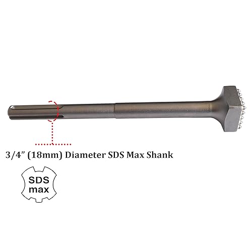 Miniatura 2 de ACTINTOOL Broca máxima SDS de 11 34 pulgadas, 25 puntas para buje de hormigón, cabeza cuadrada de 1 12 pulgadas, revestimiento de rugosidad para