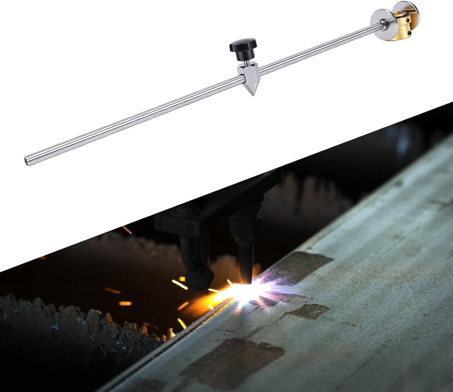 Hilitand Plasma Cutter Circle Guide, Dual Wheel Roller Guide for PT 31 CUT40 LGK40 Plasma Cutting Torch