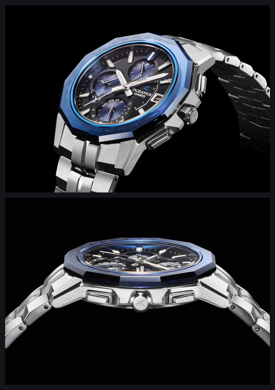 Casio Oceanus Manta OCW S6000 1AJF Bluetooth Solar Radio Sapphire