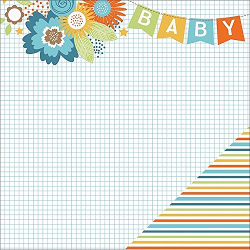 Papier craft bleu en lot de 15 pour décorer vos albums de vacances