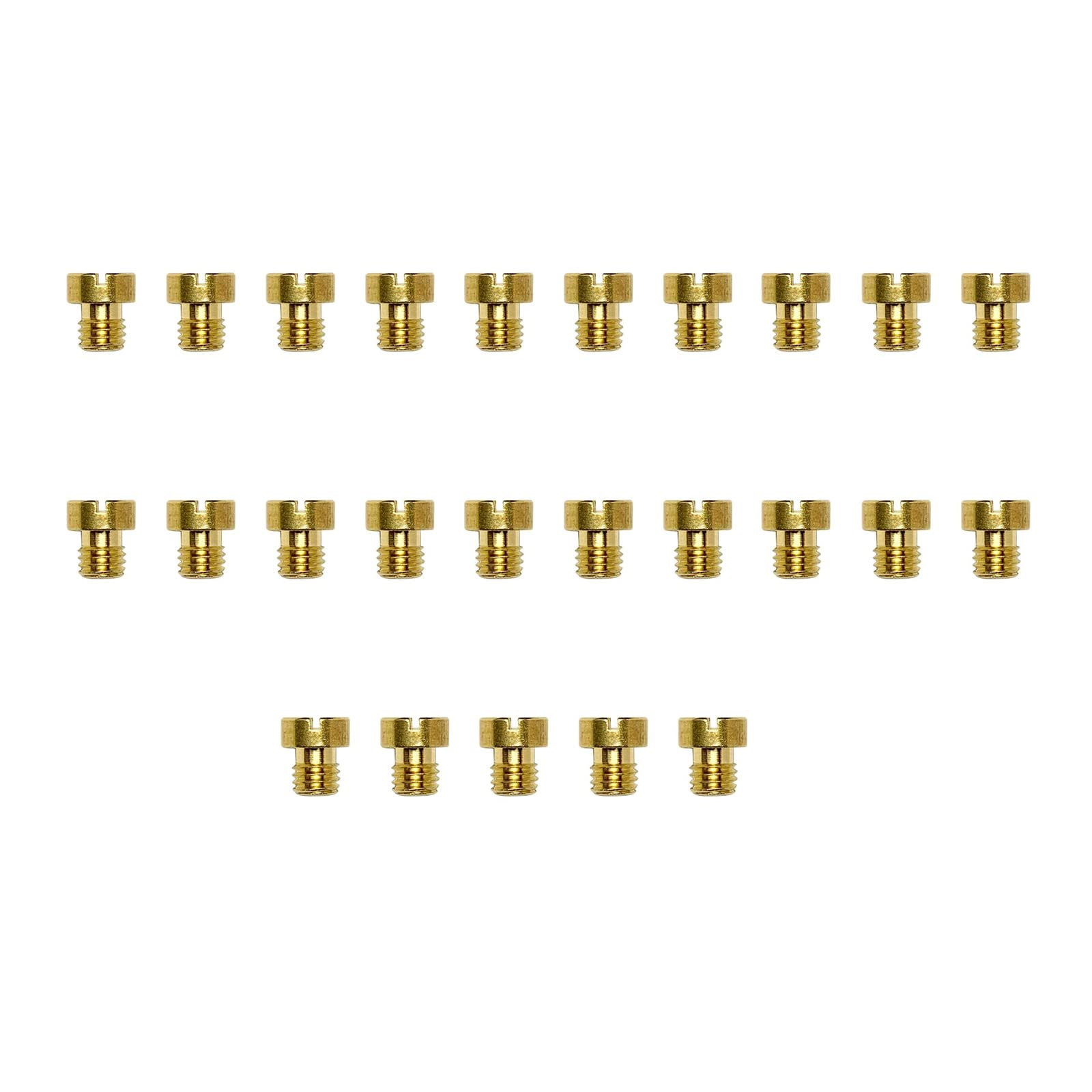 Ljmyy Motorcycle Carburetor Nozzles,25pcs Motorcycle Carburetor Main 55 to 115 Metal for PHBG