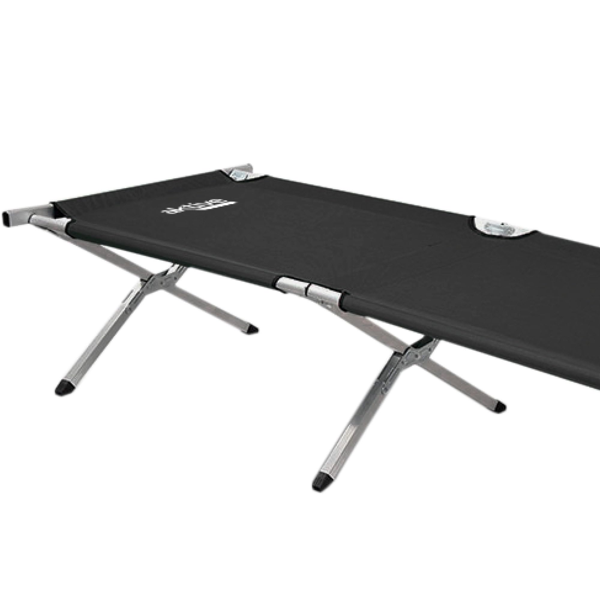 AKTIVE Cama plegable Camping, Cama portátil de fácil transporte, Medidas 190x64x42 cm, Plegado fácil, antideslizante, Con asa de transporte, Accesorios camping (52991)