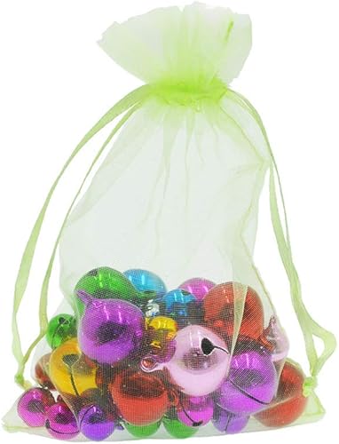 Miniatura 130 de Dealglad 100pcs Drawstring Organza bolsas de joyería caramelo para fiestas, casamientos, regalos Negro