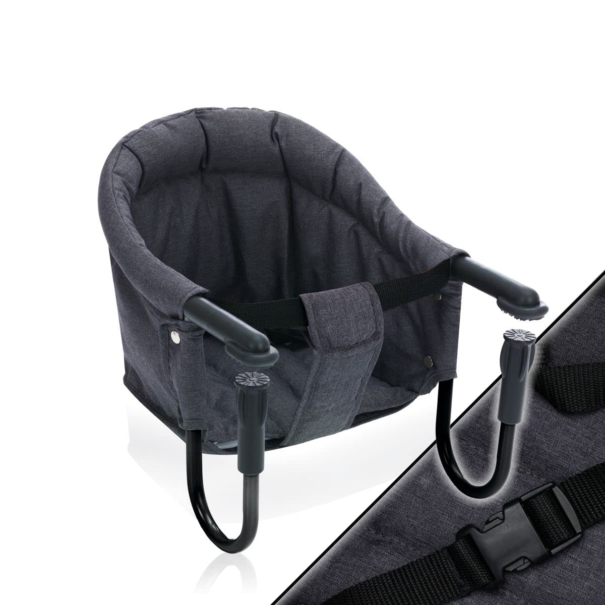 Tischsitz Baby Stuhlsitz mit Transporttasche für Tischplatten von 2 bis 8,5 cm